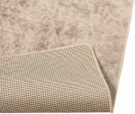 vidaXL Χαλί Runner MARSA Μπεζ 80 x 100 cm Πολυέστερ και PVC