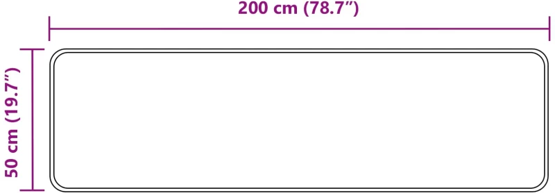 vidaXL Χαλί Runner MARSA Άμμος 50 x 200 εκ. Πολυέστερ και PVC