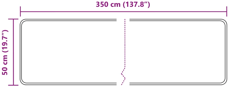 vidaXL Χαλί Runner MARSA Μπεζ 50 x 350 εκ. Πολυέστερ και PVC