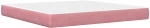 vidaXL Σκελετός κρεβατιού με στρώμα Ροζ 180 x 200 cm Βελούδο