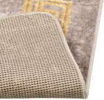vidaXL Χαλί Runner MARSA Γκρι 80 x 100 cm Πολυέστερ και PVC