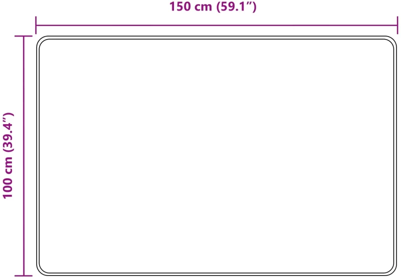 vidaXL Χαλί Runner MARSA Γκρι 100 x 150 cm Πολυέστερ και PVC