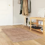 vidaXL Χαλί Runner MARSA Λευκός 100 x 200 cm Πολυέστερ και PVC