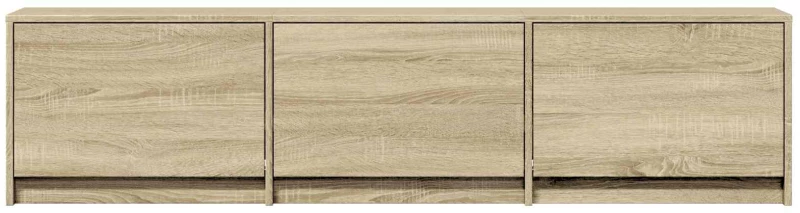 vidaXL Τηλεοπτική βιβλιοθήκη με LED Δρύς Sonoma 165 x 34 x 40 εκ.