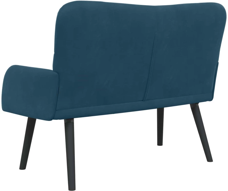 vidaXL Διθέσιος Καναπές Μπλε 115 x 61 x 87 εκ. Βελούδο