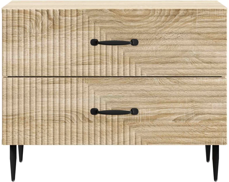 vidaXL Κομοδίνο Sonoma Δρυς 62 x 34,5 x 47,5 εκ Επεξεργασμένο Ξύλο