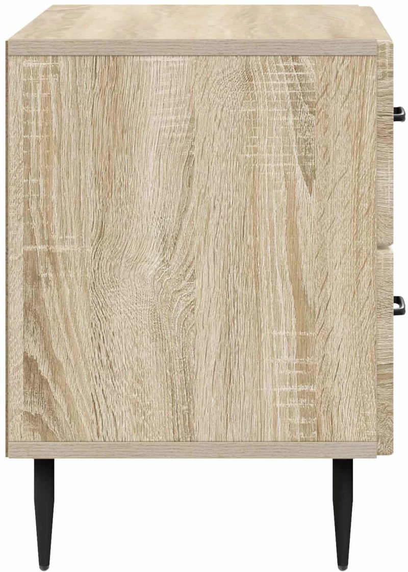 vidaXL Κομοδίνο Sonoma Δρυς 62 x 34,5 x 47,5 εκ Επεξεργασμένο Ξύλο