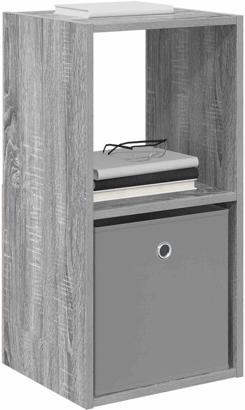 vidaXL Κομοδίνο 2 pcs Γκρίζο Σονομα 35 x 32 x 68,5 εκ