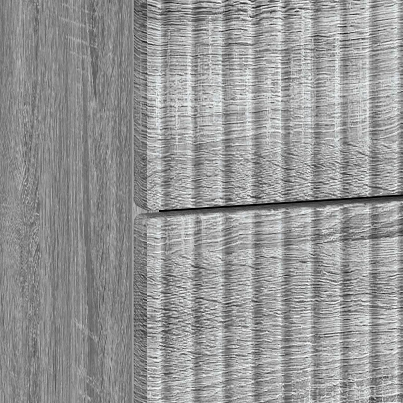 vidaXL Κομοδίνο Γκρι Sonoma 62 x 34,5 x 47,5 εκ Επεξεργασμένο Ξύλο