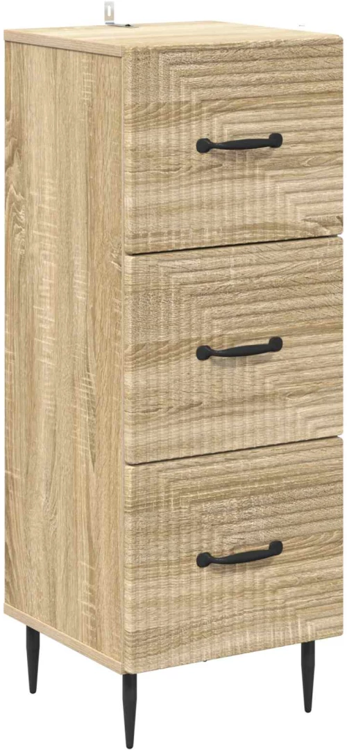 vidaXL Ντουλάπι με Συρτάρια Sonoma Δρυς 33 x 34,5 x 89,5 εκ
