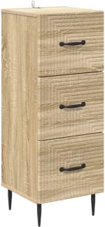 vidaXL Ντουλάπι με Συρτάρια Sonoma Δρυς 33 x 34,5 x 89,5 εκ