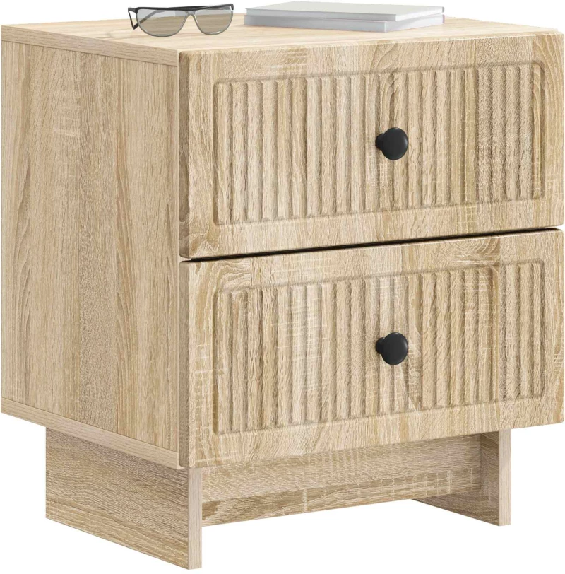 vidaXL Κομοδίνο Sonoma Δρυς 43 x 34,5 x 47,5 εκ Επεξεργασμένο Ξύλο
