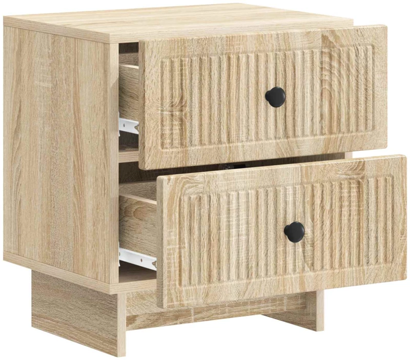 vidaXL Κομοδίνο Sonoma Δρυς 43 x 34,5 x 47,5 εκ Επεξεργασμένο Ξύλο