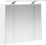 vidaXL Καθρέφτης Ντουλάπα Μπάνιου Λευκό 73,5 x 16 x 62,5 εκ.