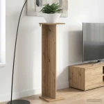 vidaXL Βάση φυτών Τεχνίτικη Δρυς 25 x 25,5 x 100,5 εκ.