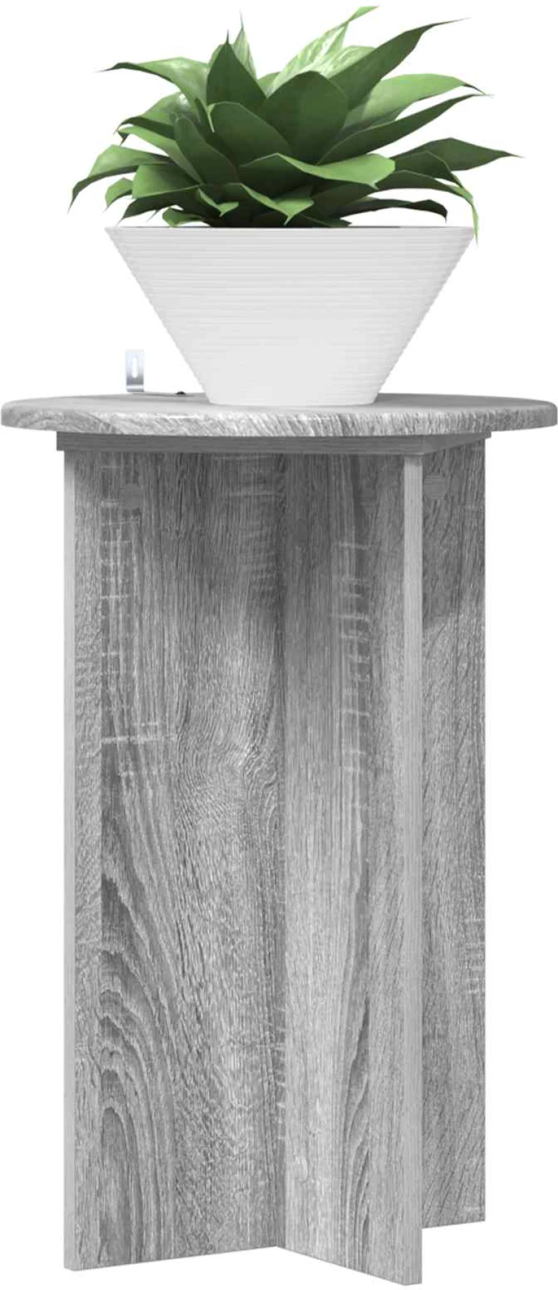 vidaXL Βάση φυτών 2 pcs Γκρι Sonoma Ø40 x 60 εκ. Επεξεργασμένο Ξύλο