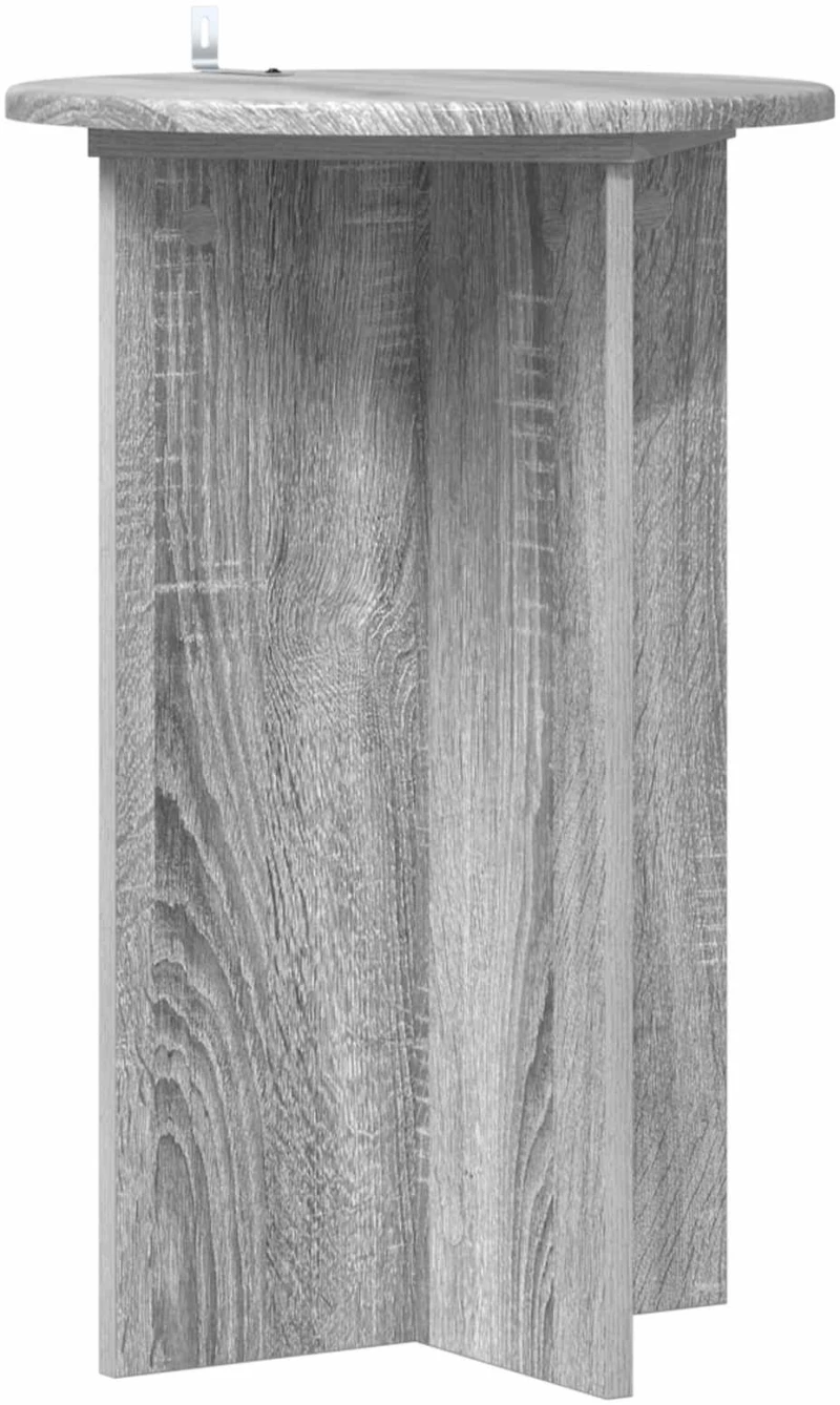 vidaXL Βάση φυτών 2 pcs Γκρι Sonoma Ø40 x 60 εκ. Επεξεργασμένο Ξύλο