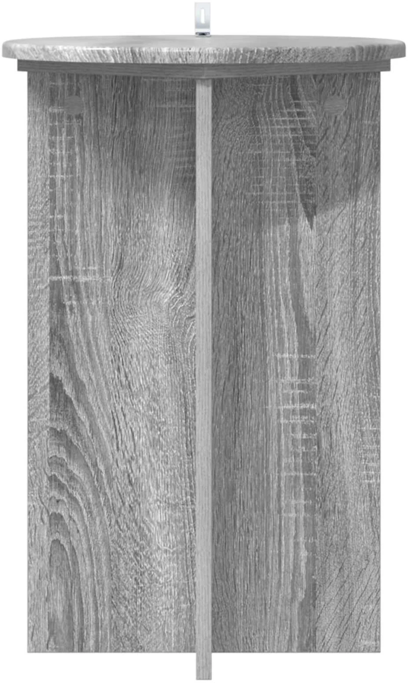 vidaXL Βάση φυτών 2 pcs Γκρι Sonoma Ø40 x 60 εκ. Επεξεργασμένο Ξύλο