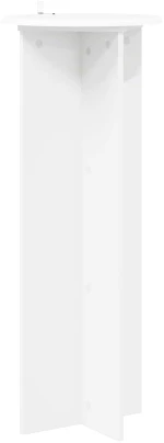 vidaXL Βάση φυτών 2 pcs Λευκό Ø40 x 100 εκ. Επεξεργασμένο Ξύλο