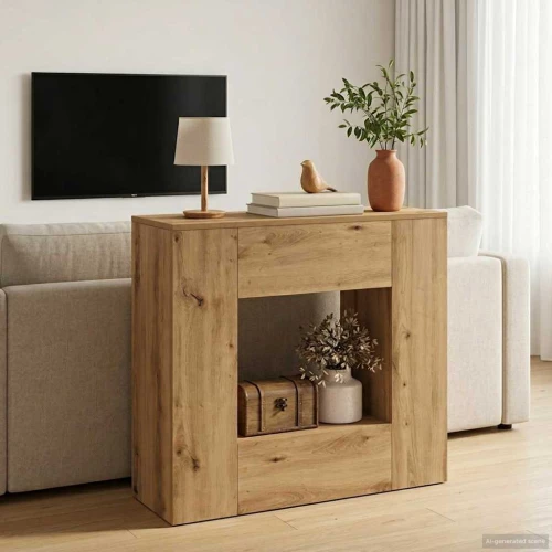 vidaXL Τεχνίτικη Δρυς 82 x 29 x 74 εκ.