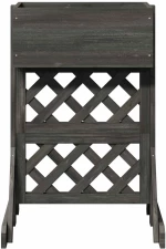 vidaXL Καθέτος κήπος με πέργκολα Γκρι 48 x 30 x 70,5 εκ