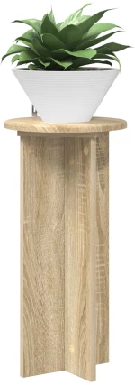 vidaXL Βάση φυτών 2 pcs Sonoma Δρυς 29,5 x 29,5 x 60 εκ.
