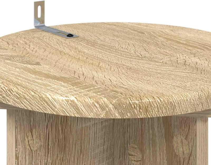 vidaXL Βάση φυτών 2 pcs Sonoma Δρυς 29,5 x 29,5 x 60 εκ.