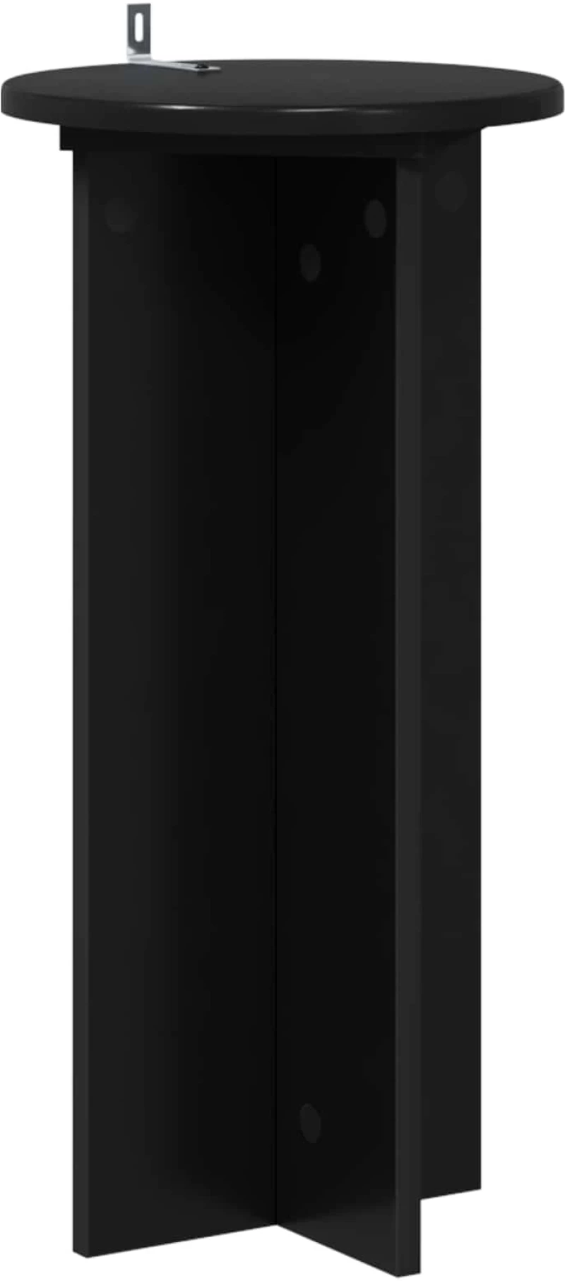 vidaXL Βάση φυτών 2 pcs Μαύρο 29,5 x 29,5 x 60 εκ. Επεξεργασμένο Ξύλο
