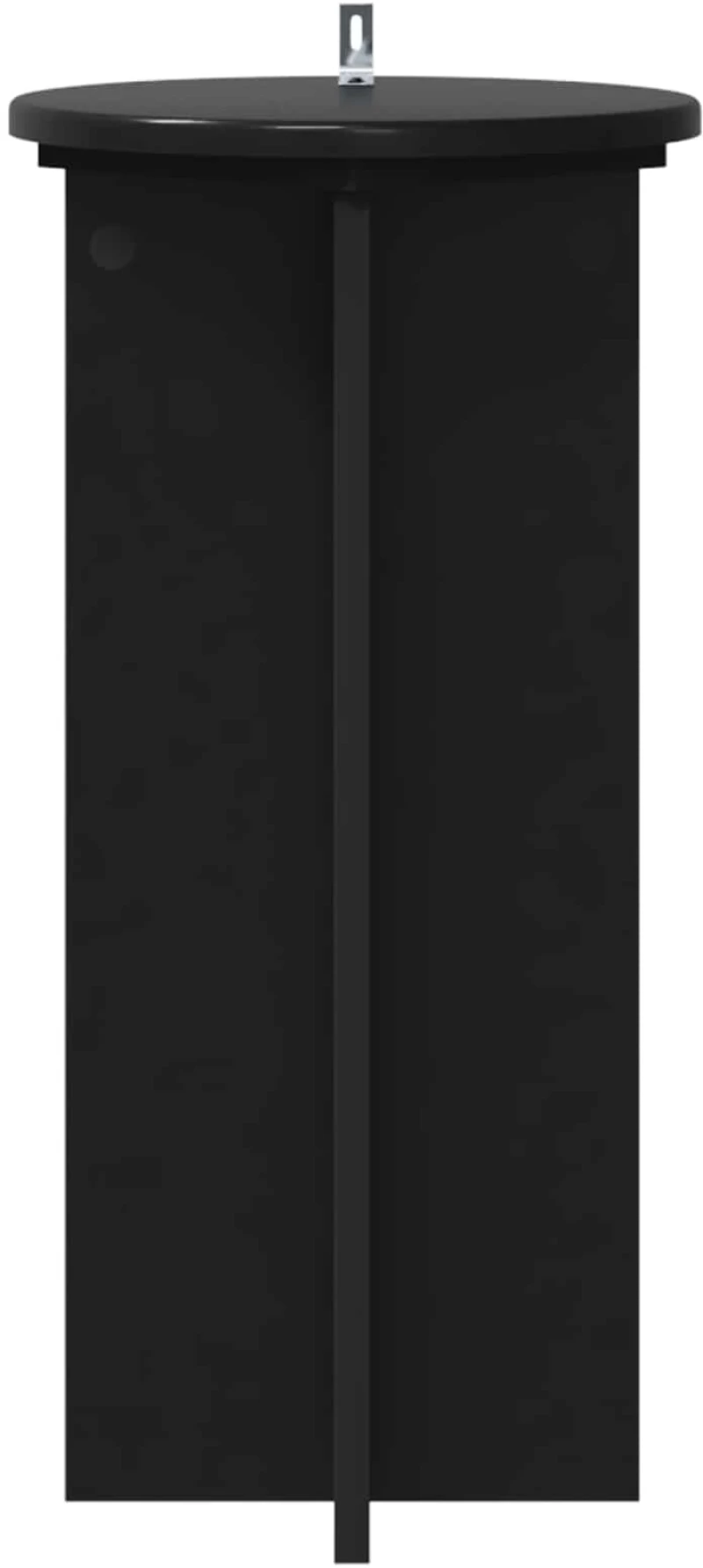 vidaXL Βάση φυτών 2 pcs Μαύρο 29,5 x 29,5 x 60 εκ. Επεξεργασμένο Ξύλο