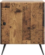 vidaXL Κομοδίνο Παλαιωμένο ξύλο 43 x 34,5 x 50 εκ Επεξεργασμένο Ξύλο