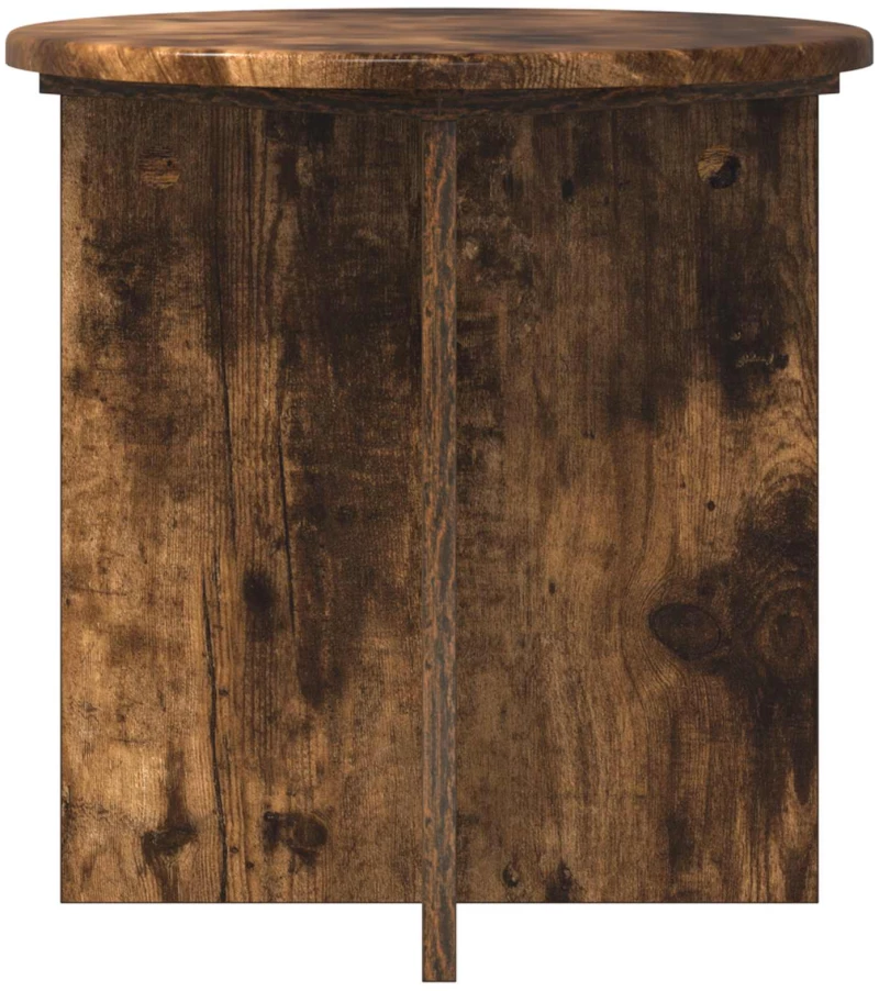 vidaXL Βάση φυτών 2 pcs Καπνισμένο Ξύλο Δρυός 40 x 40 x 40 cm
