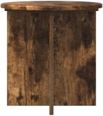 vidaXL Βάση φυτών 2 pcs Καπνισμένο Ξύλο Δρυός 40 x 40 x 40 cm