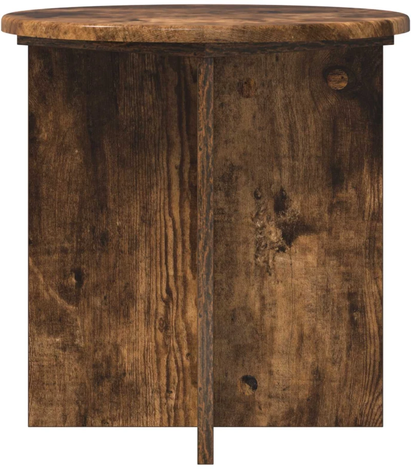 vidaXL Βάση φυτών 2 pcs Καπνισμένο Ξύλο Δρυός 40 x 40 x 40 cm