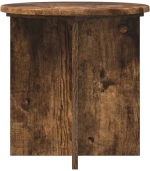 vidaXL Βάση φυτών 2 pcs Καπνισμένο Ξύλο Δρυός 40 x 40 x 40 cm