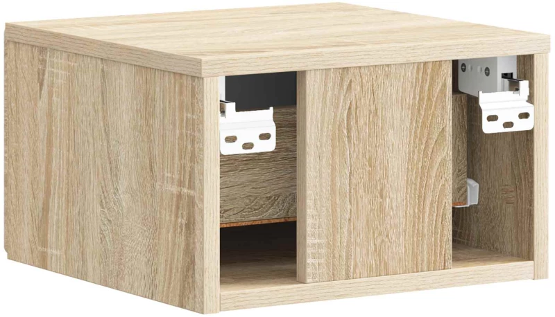 vidaXL Τοίχου Κρεμαστό Κομοδίνο 2 pcs Sonoma Δρυς 34,5 x 33 x 20 εκ.