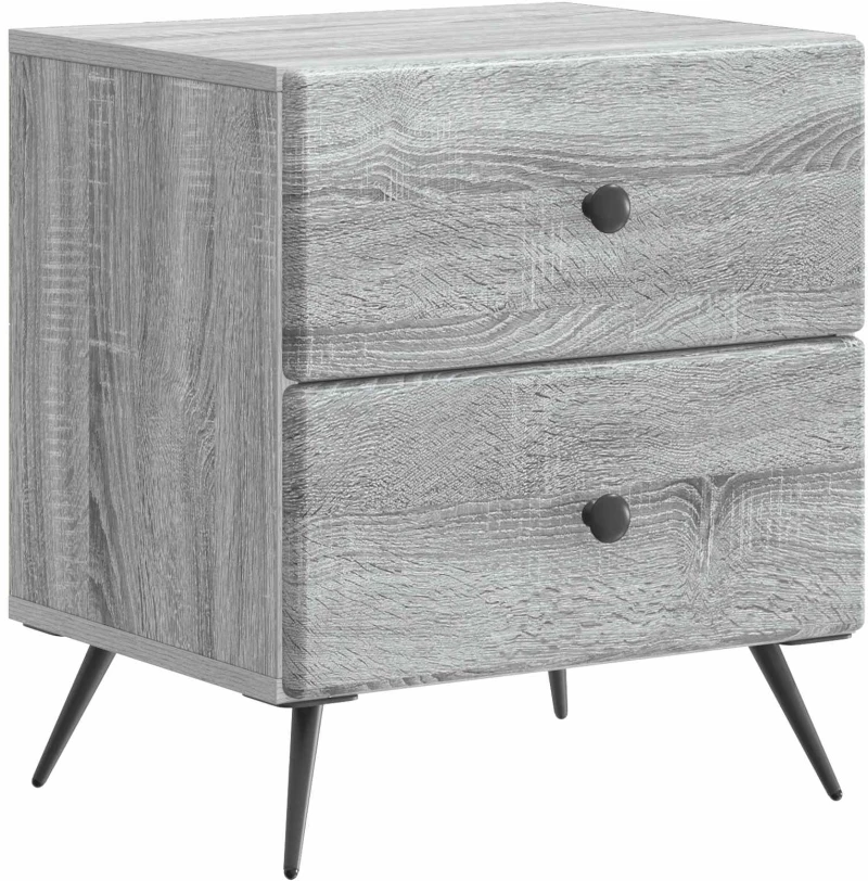 vidaXL Κομοδίνο Γκρι Sonoma 43 x 34,5 x 47,5 εκ Επεξεργασμένο Ξύλο