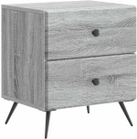 vidaXL Κομοδίνο Γκρι Sonoma 43 x 34,5 x 47,5 εκ Επεξεργασμένο Ξύλο