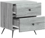 vidaXL Κομοδίνο Γκρι Sonoma 43 x 34,5 x 47,5 εκ Επεξεργασμένο Ξύλο