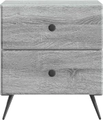 vidaXL Κομοδίνο Γκρι Sonoma 43 x 34,5 x 47,5 εκ Επεξεργασμένο Ξύλο