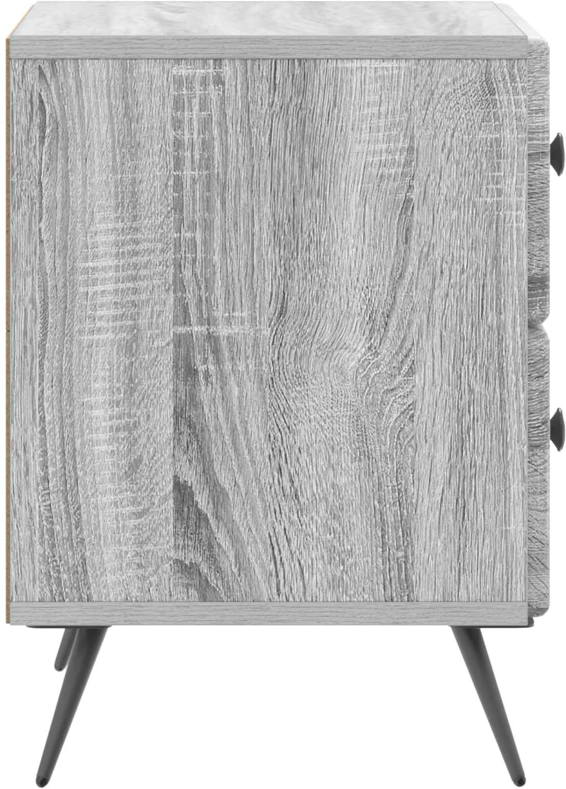 vidaXL Κομοδίνο Γκρι Sonoma 43 x 34,5 x 47,5 εκ Επεξεργασμένο Ξύλο