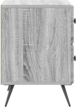 vidaXL Κομοδίνο Γκρι Sonoma 43 x 34,5 x 47,5 εκ Επεξεργασμένο Ξύλο