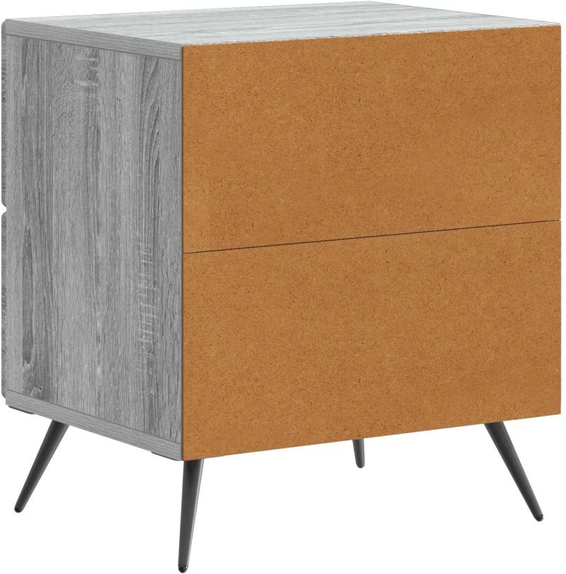vidaXL Κομοδίνο Γκρι Sonoma 43 x 34,5 x 47,5 εκ Επεξεργασμένο Ξύλο