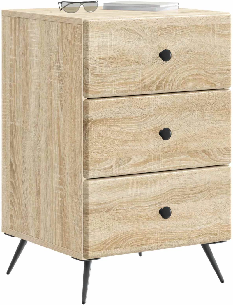 vidaXL Κομοδίνο Sonoma Δρυς 43 x 41 x 66,5 εκ. Επεξεργασμένο Ξύλο