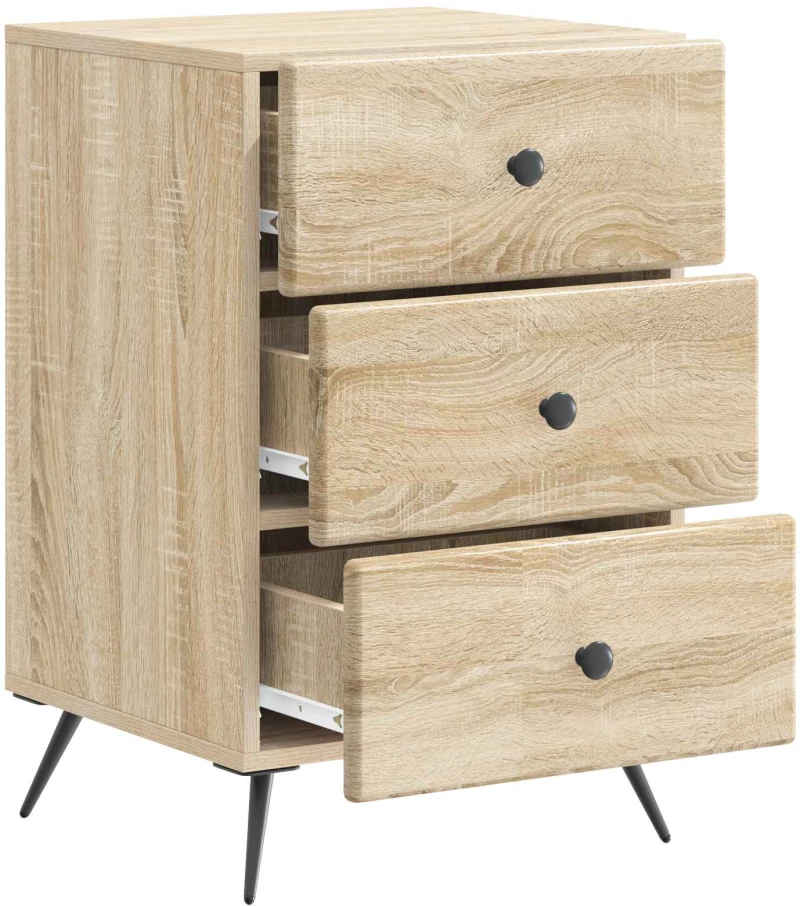 vidaXL Κομοδίνο Sonoma Δρυς 43 x 41 x 66,5 εκ. Επεξεργασμένο Ξύλο