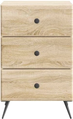 vidaXL Κομοδίνο Sonoma Δρυς 43 x 41 x 66,5 εκ. Επεξεργασμένο Ξύλο