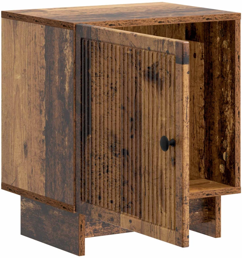 vidaXL Κομοδίνο 2 pcs Παλαιωμένο ξύλο 43 x 34,5 x 50 εκ