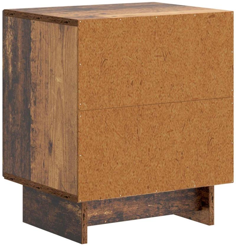 vidaXL Κομοδίνο 2 pcs Παλαιωμένο ξύλο 43 x 34,5 x 50 εκ