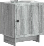 vidaXL Κομοδίνο 2 pcs Γκρι Sonoma 43 x 34,5 x 50 εκ Επεξεργασμένο Ξύλο