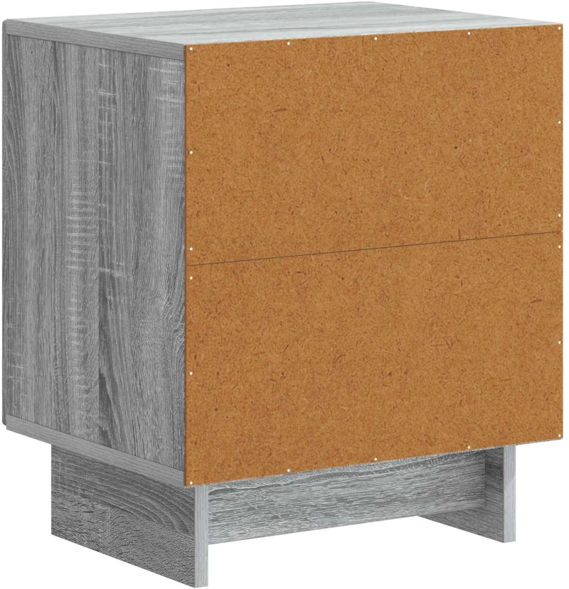vidaXL Κομοδίνο 2 pcs Γκρι Sonoma 43 x 34,5 x 50 εκ Επεξεργασμένο Ξύλο