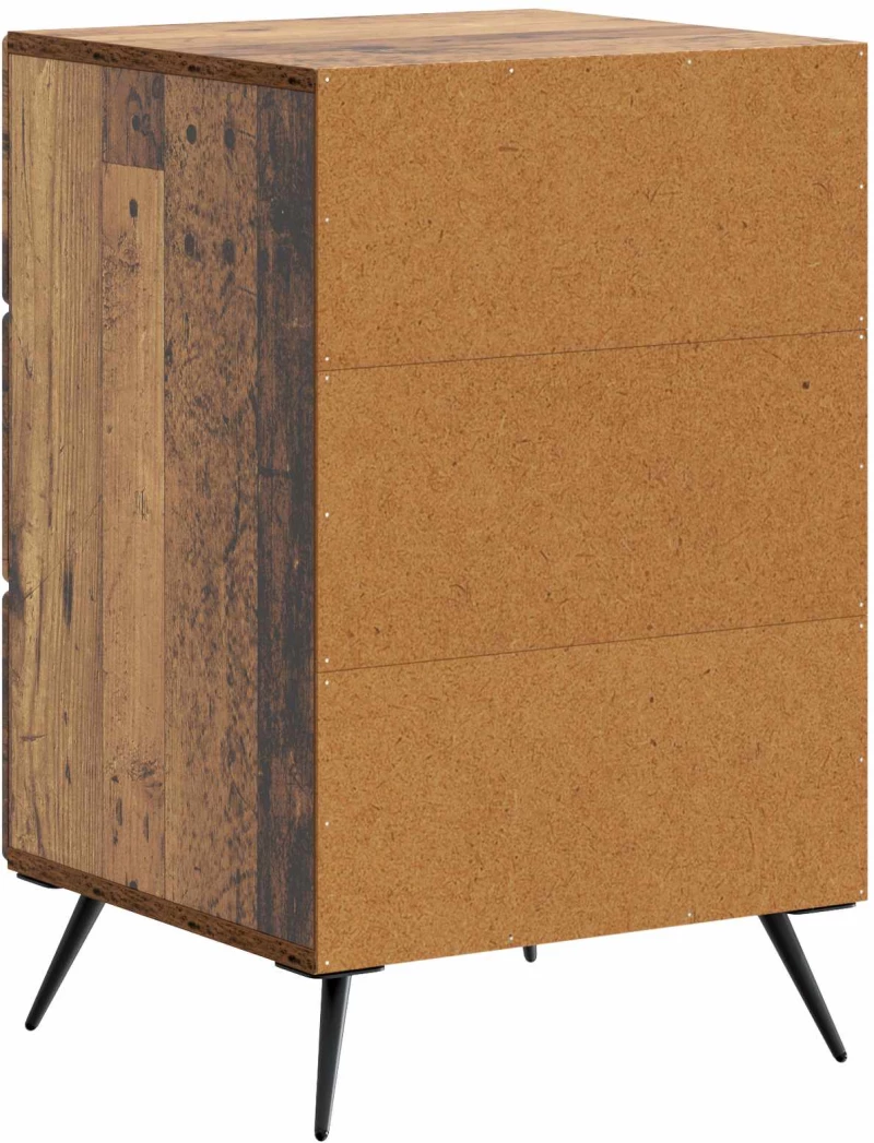 vidaXL Κομοδίνο Παλαιωμένο ξύλο 43 x 41 x 66,5 εκ. Επεξεργασμένο Ξύλο